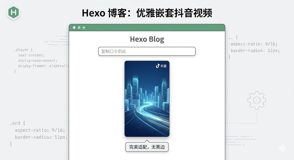 如何给博客写一个优雅的抖音视频解析与嵌入工具